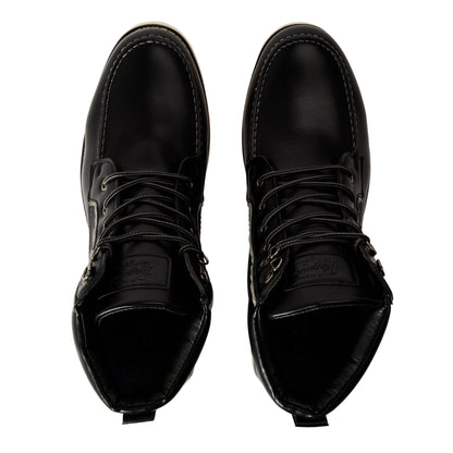 Black - Front - Original Penguin Mens Atlas Hiking Boots