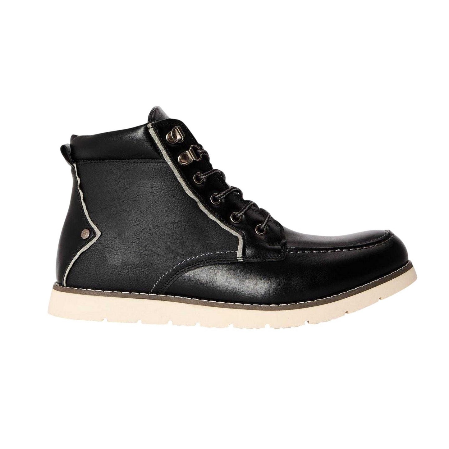 Black - Side - Original Penguin Mens Atlas Hiking Boots