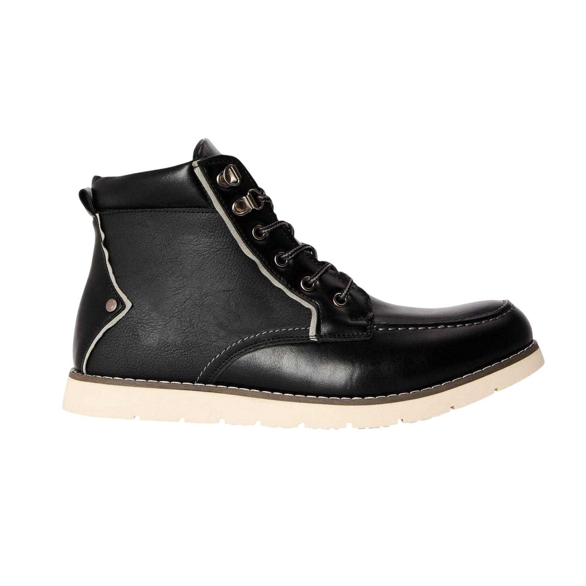 Black - Side - Original Penguin Mens Atlas Hiking Boots