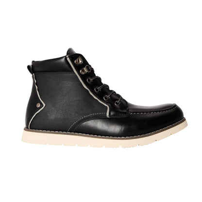 Black - Side - Original Penguin Mens Atlas Hiking Boots