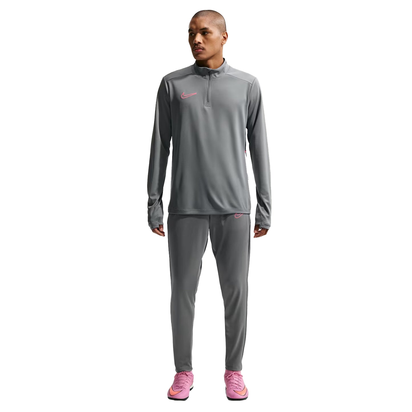 Grey - Side - Nike Mens Academy Drill Top