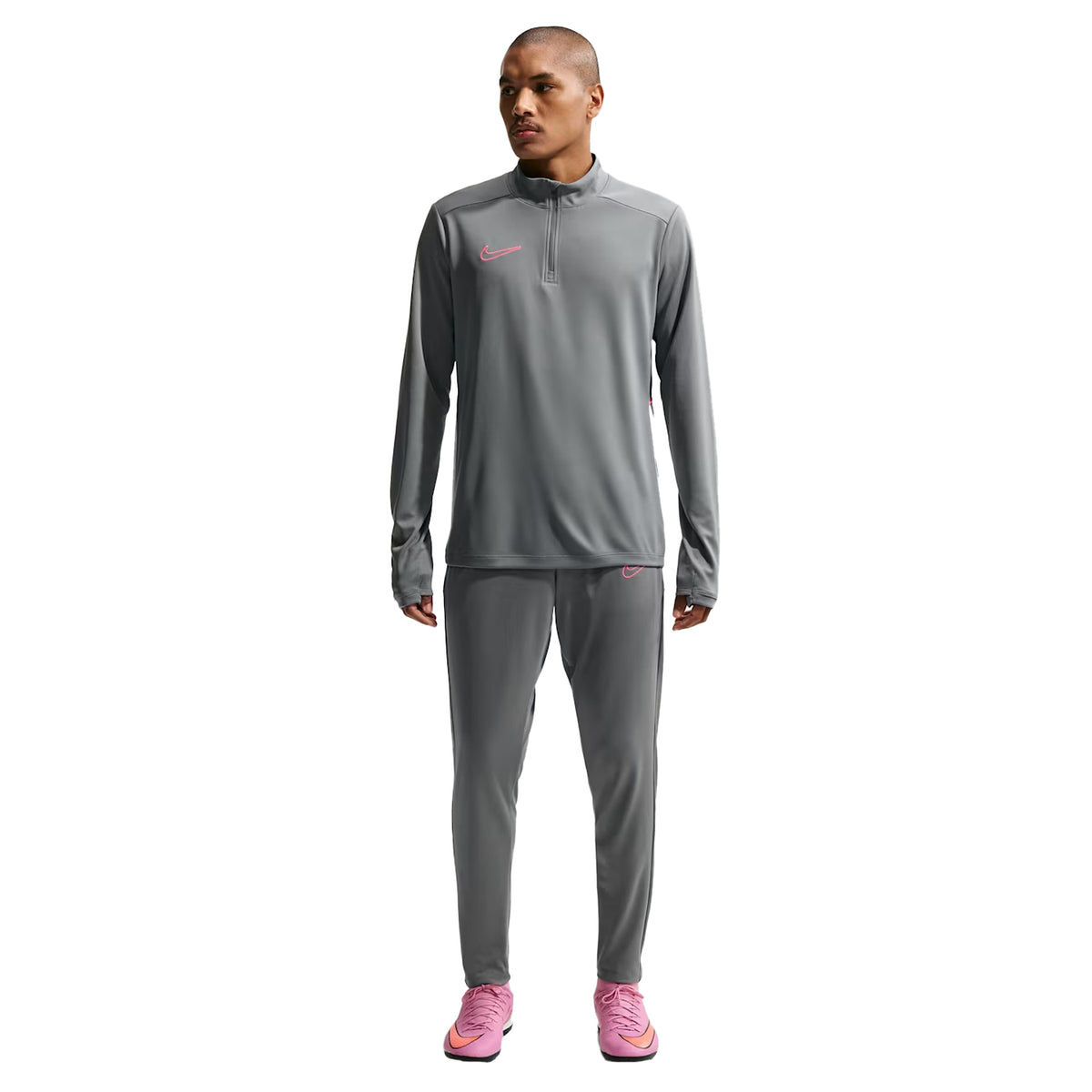 Grey - Side - Nike Mens Academy Drill Top