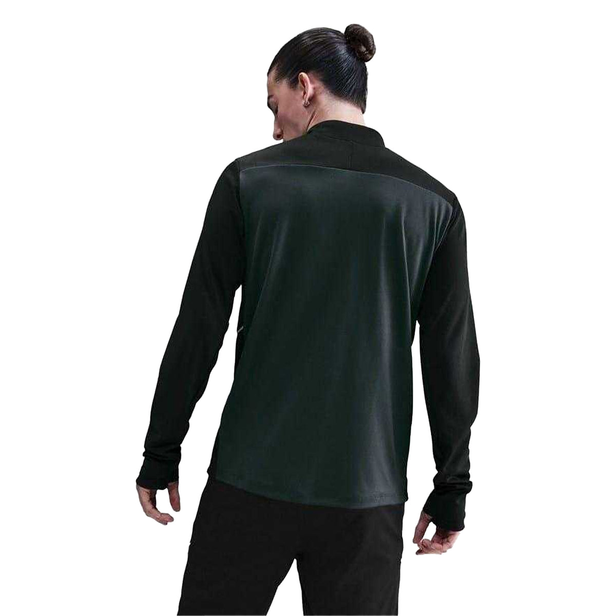 Black-Lime - Back - Nike Mens Academy Drill Top