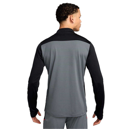 Grey-Black - Back - Nike Mens Academy Drill Top