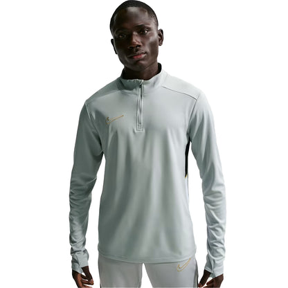 Grey-Gold - Front - Nike Mens Academy Drill Top