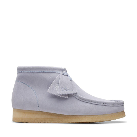 Grey - Front - Clarks Mens Wallabee Suede Boots