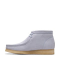 Grey - Back - Clarks Mens Wallabee Suede Boots