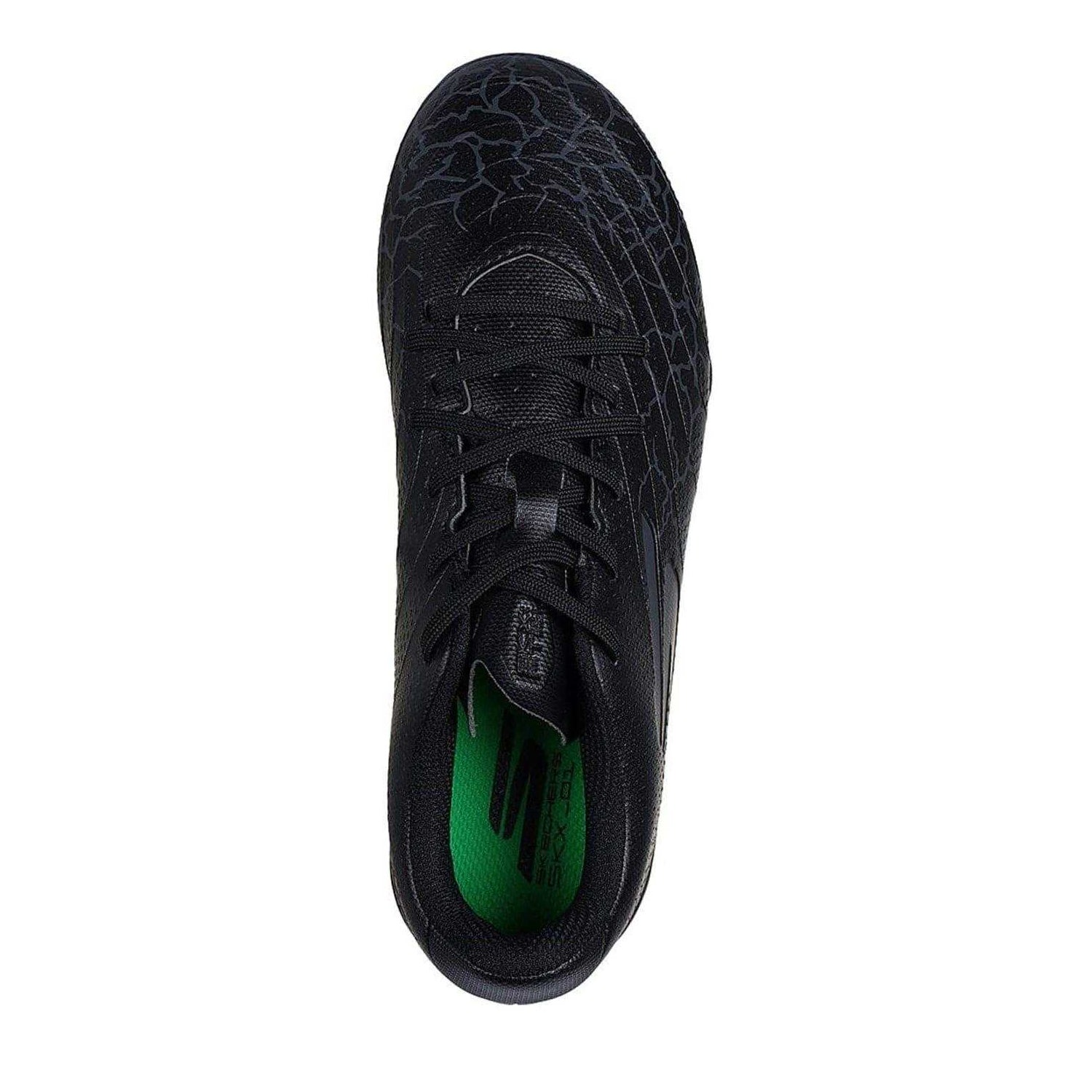 Black - Side - Skechers Childrens-Kids Crib Firm Ground Football Boots