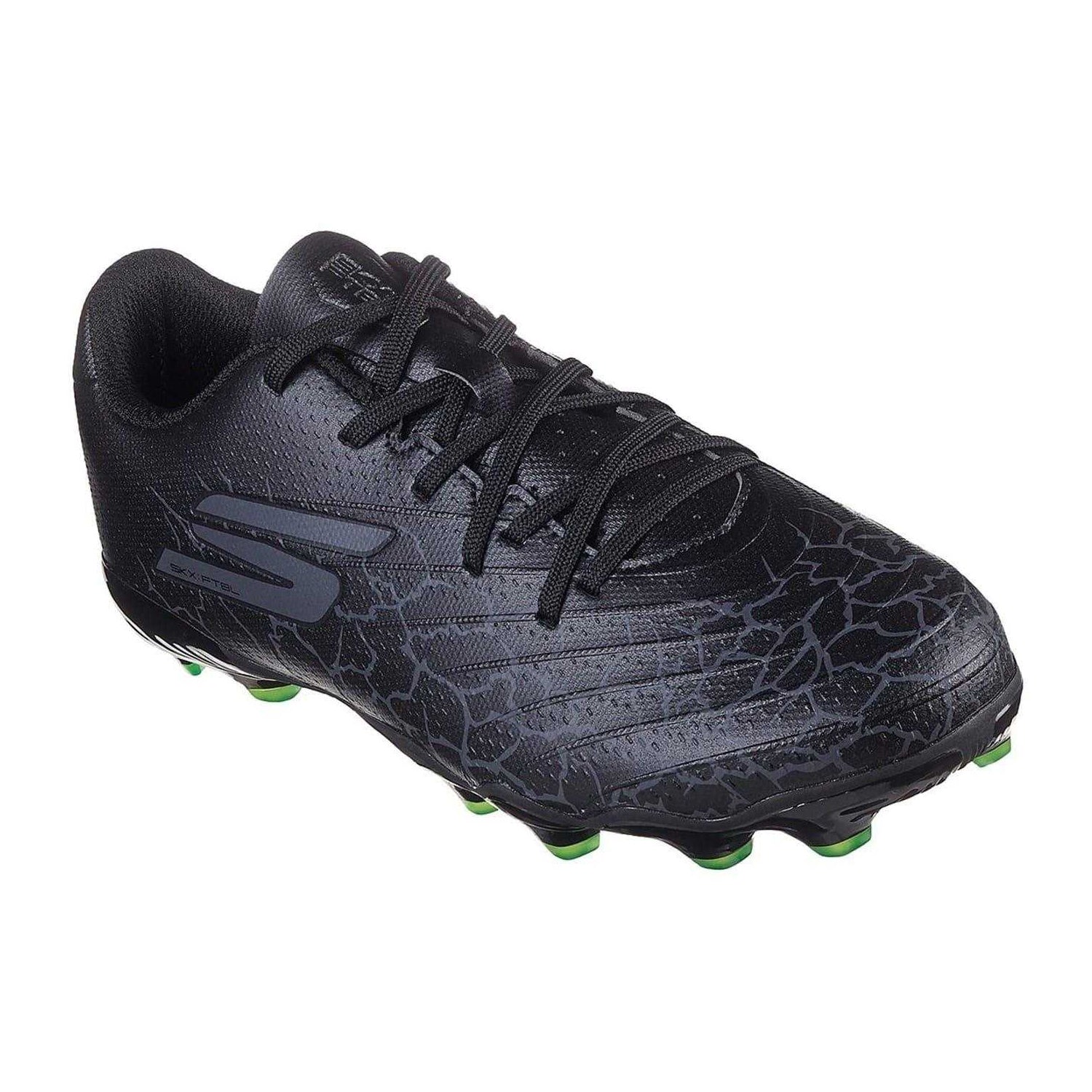 Black - Pack Shot - Skechers Childrens-Kids Crib Firm Ground Football Boots