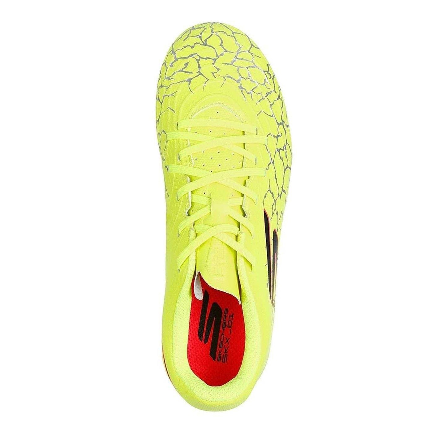 Yellow-Black - Side - Skechers Childrens-Kids Crib Firm Ground Football Boots