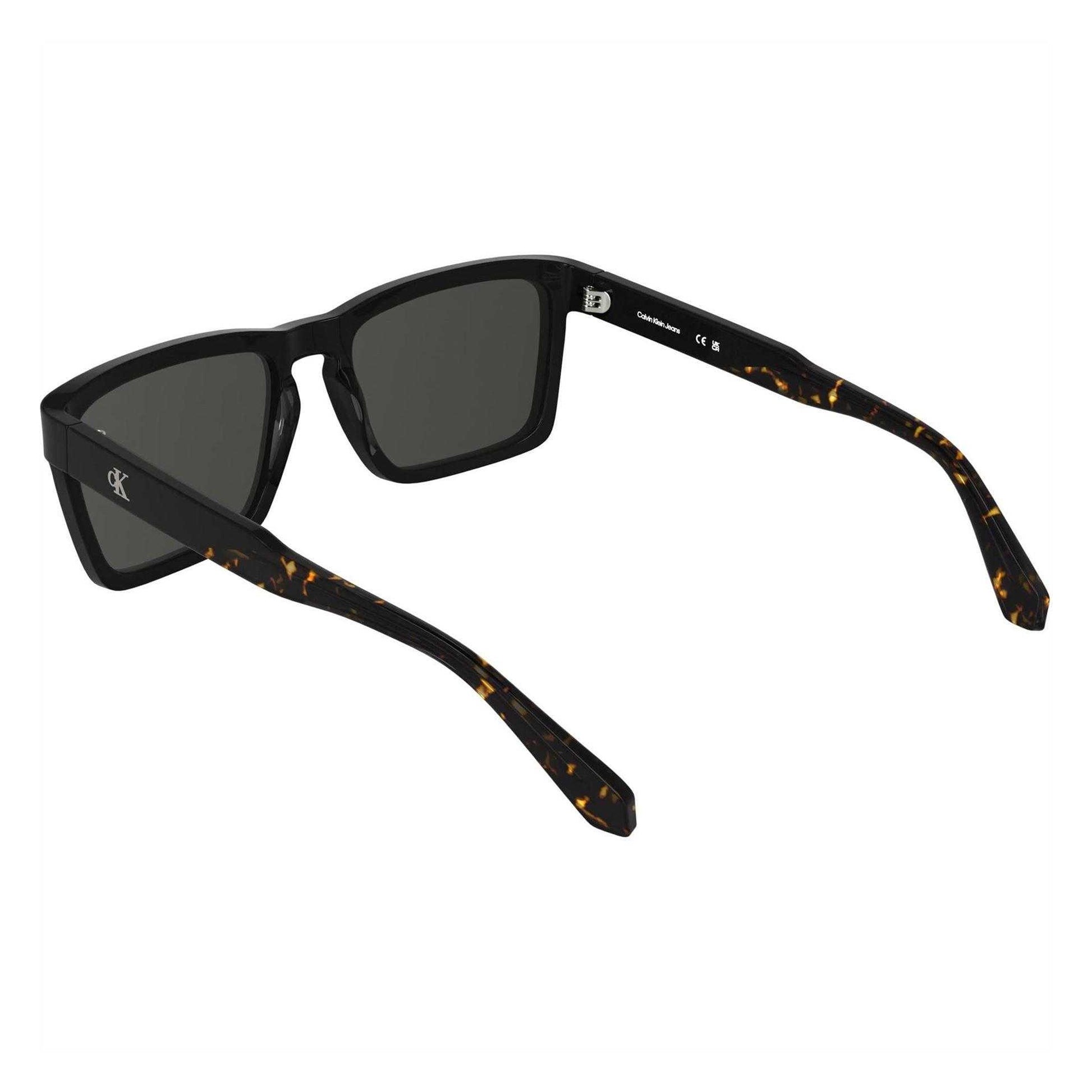 Black - Back - Calvin Klein Mens Jeans Rectangle Sunglasses
