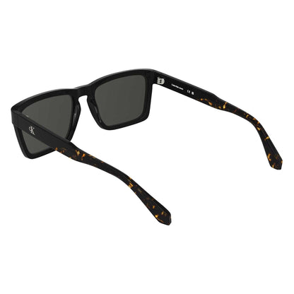 Black - Back - Calvin Klein Mens Jeans Rectangle Sunglasses