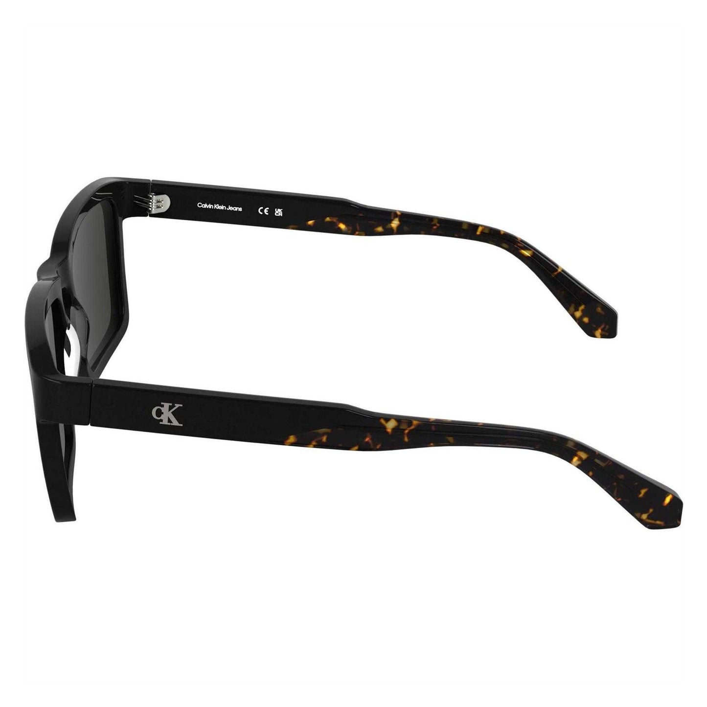 Black - Side - Calvin Klein Mens Jeans Rectangle Sunglasses