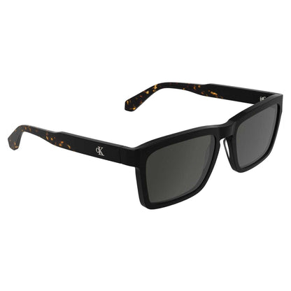 Black - Pack Shot - Calvin Klein Mens Jeans Rectangle Sunglasses