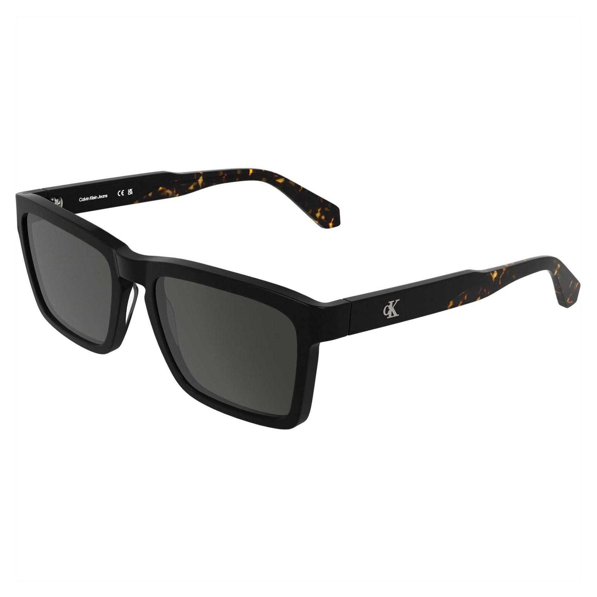 Black - Front - Calvin Klein Mens Jeans Rectangle Sunglasses