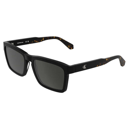 Black - Front - Calvin Klein Mens Jeans Rectangle Sunglasses