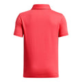 Red - Back - Under Armour Childrens-Kids Icons Polo Shirt