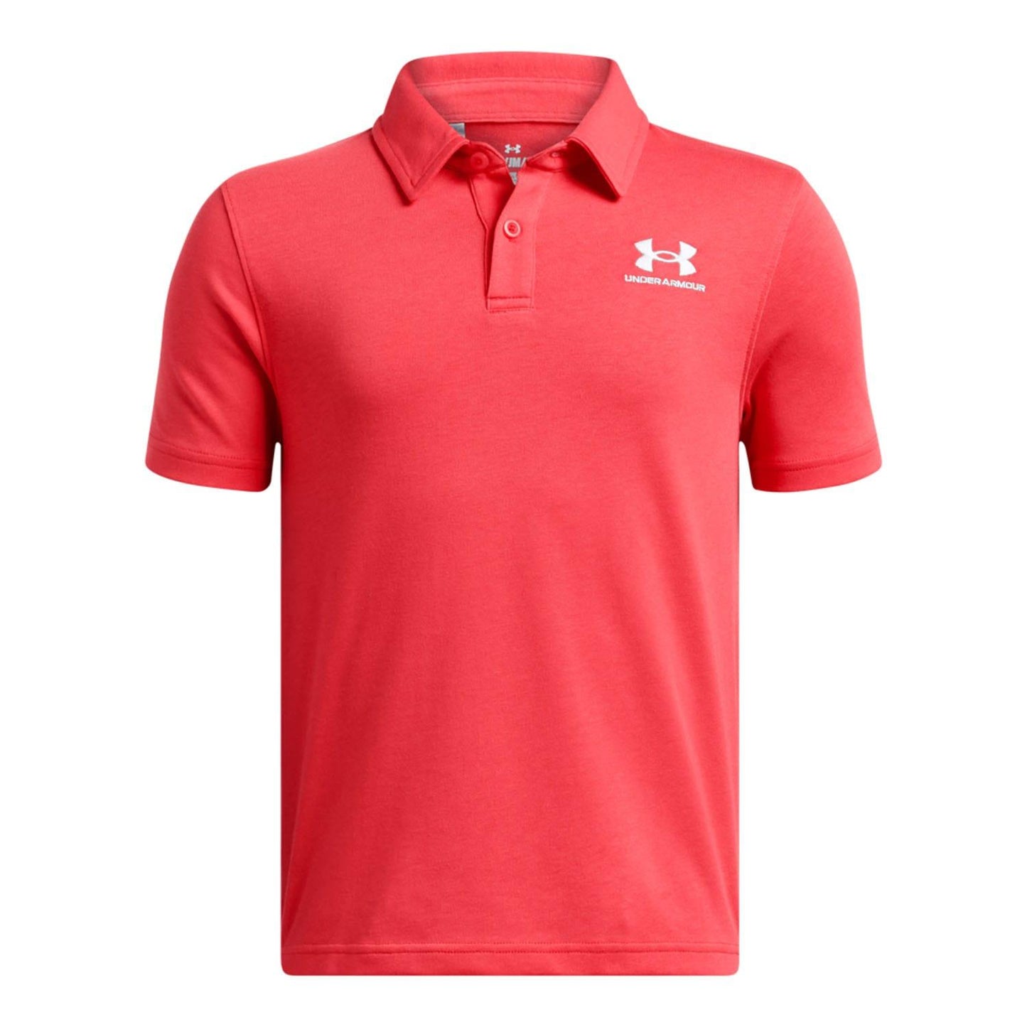 Red - Front - Under Armour Childrens-Kids Icons Polo Shirt