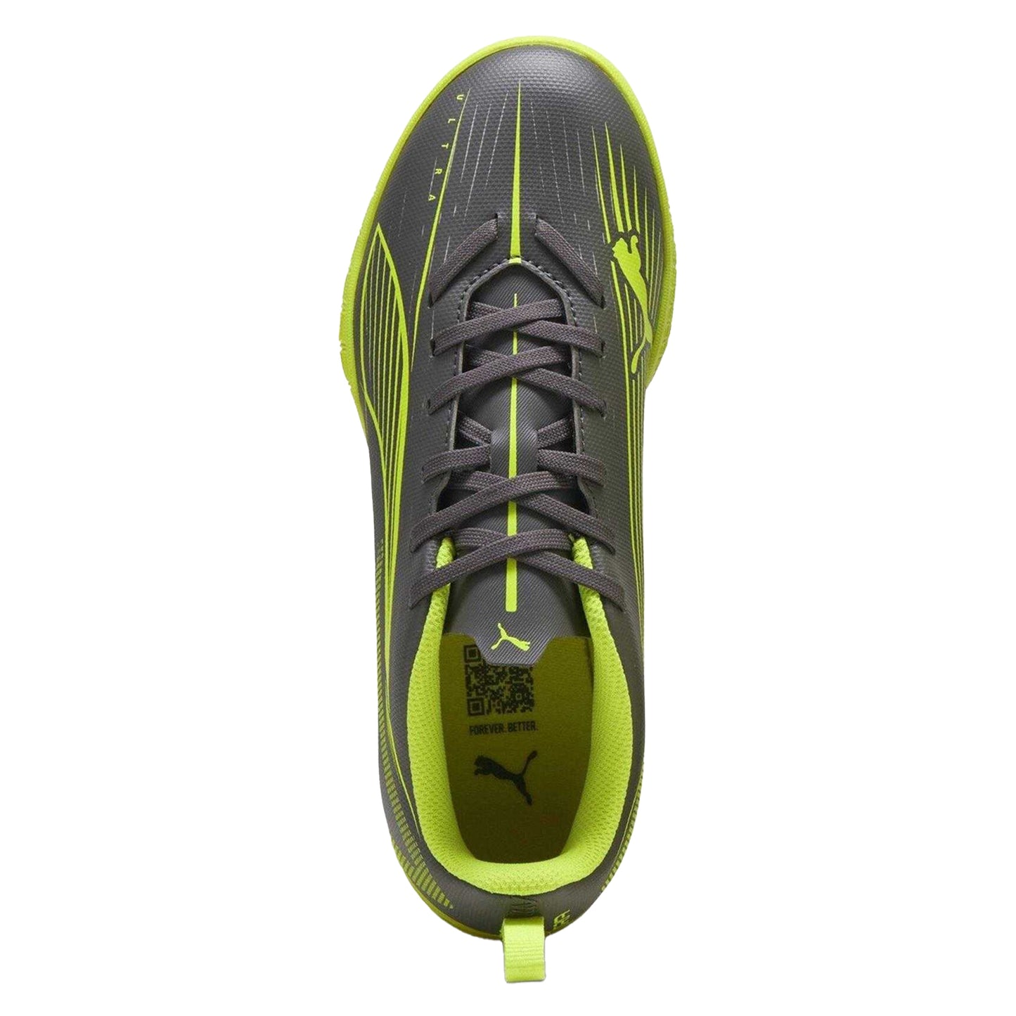 Silver - Side - Puma Childrens-Kids Ultra 5 Play IT Indoor Football Shoes