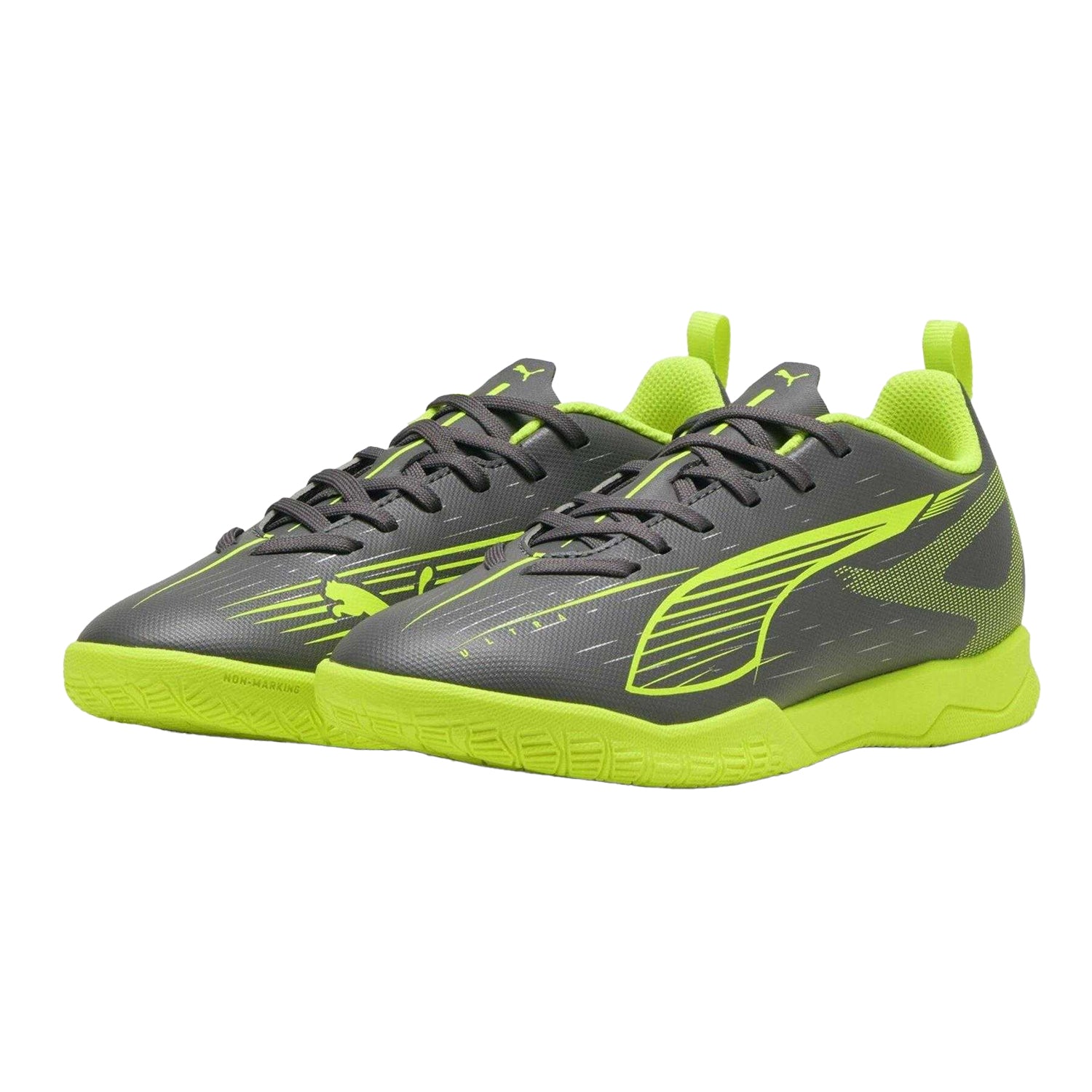 Silver - Pack Shot - Puma Childrens-Kids Ultra 5 Play IT Indoor Football Shoes