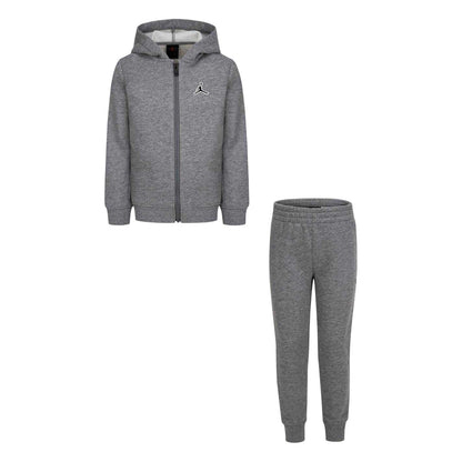 Carbon Heather - Front - Nike Childrens-Kids Air Jordan Fleece Tracksuit