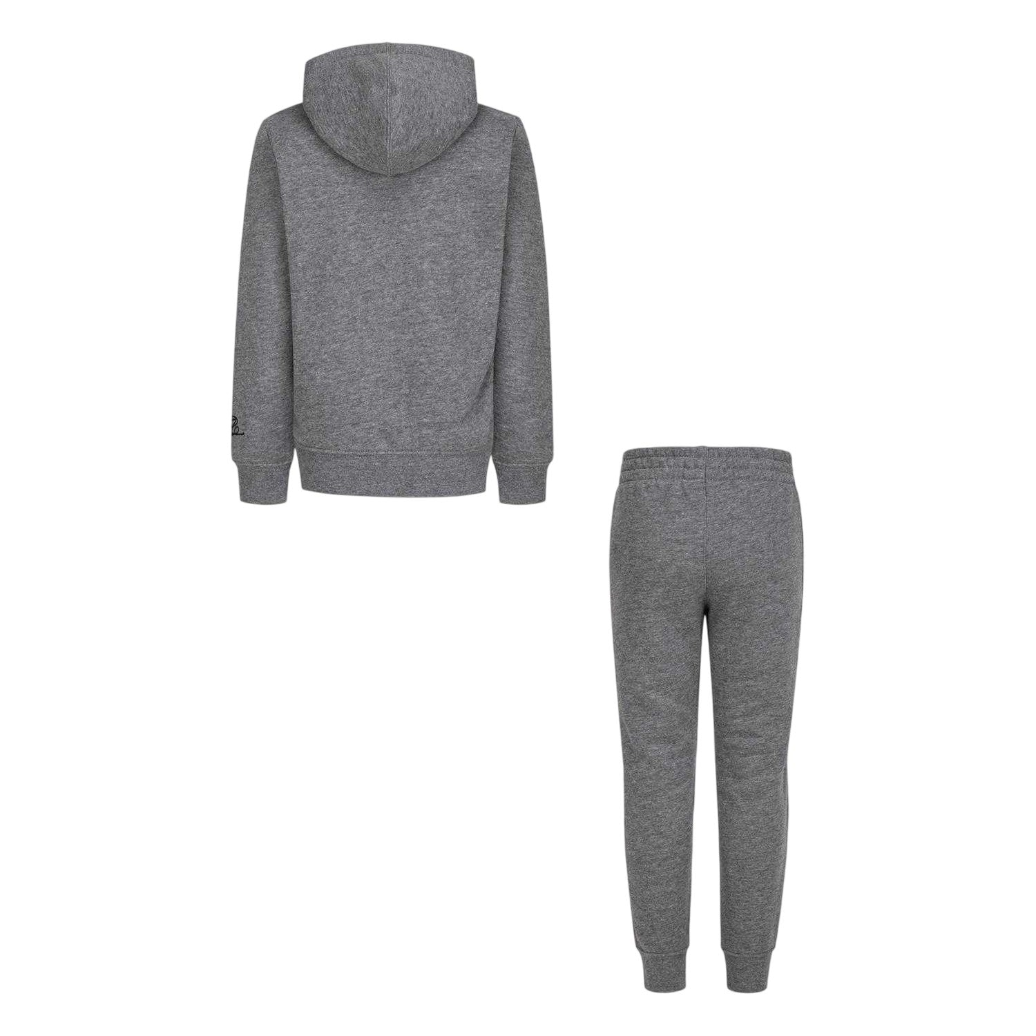 Carbon Heather - Back - Nike Childrens-Kids Air Jordan Fleece Tracksuit