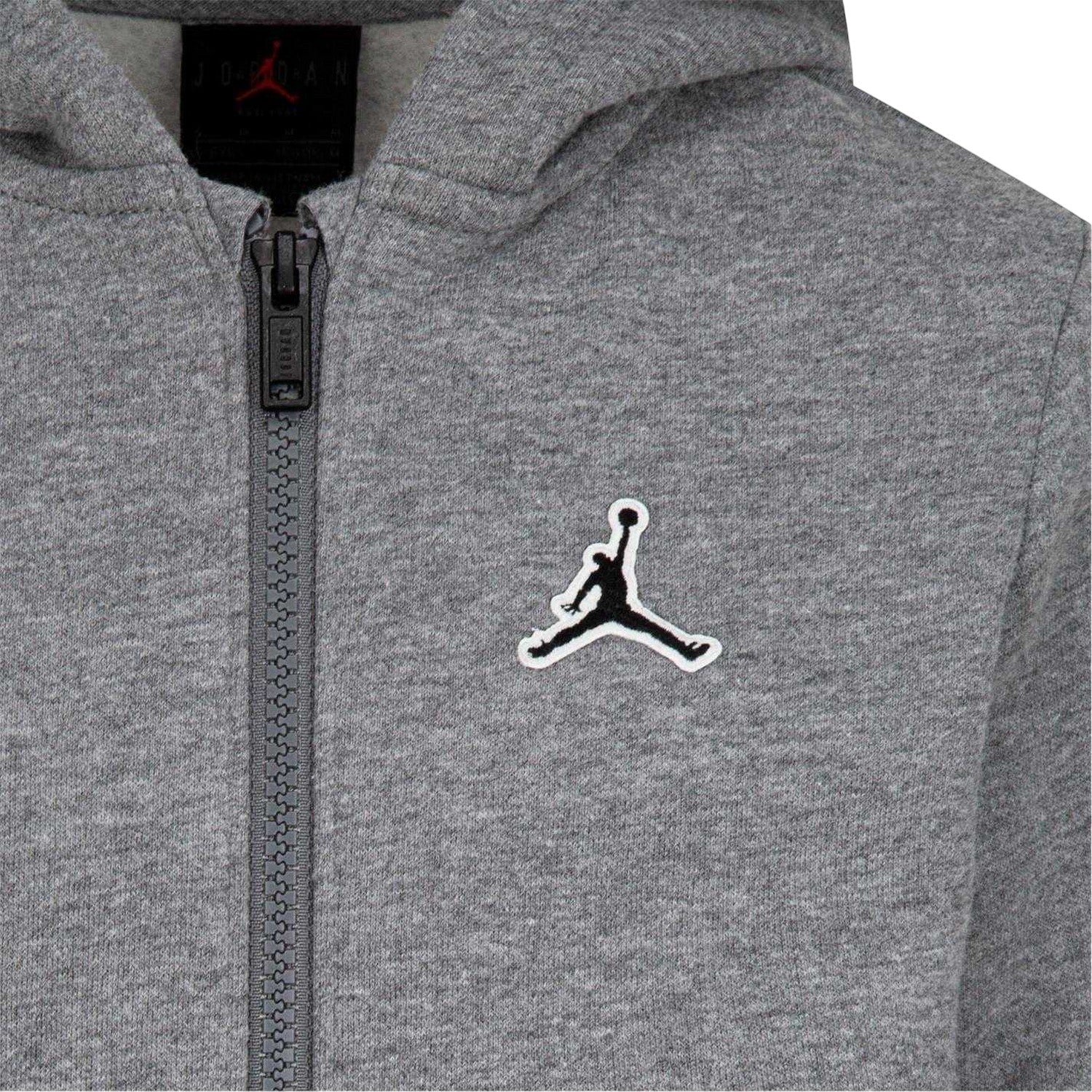Carbon Heather - Side - Nike Childrens-Kids Air Jordan Fleece Tracksuit