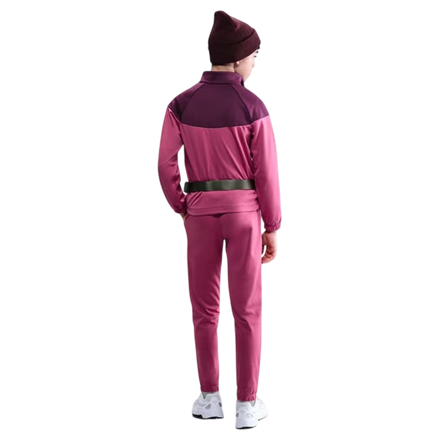 Beet Red - Back - Nike Childrens-Kids Swoosh Polyester Tracksuit