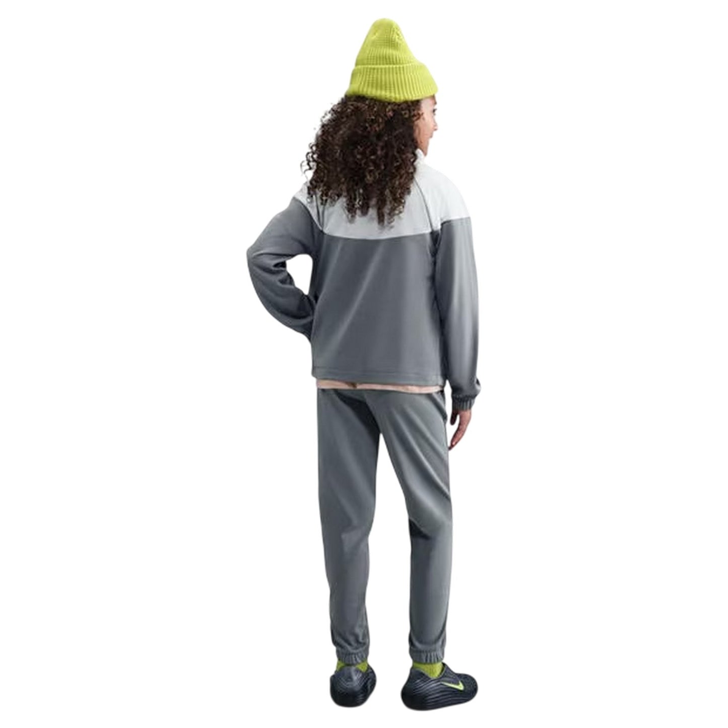 Grey-Smoke - Back - Nike Childrens-Kids Swoosh Polyester Tracksuit