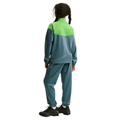 Slate Grey-Green - Back - Nike Childrens-Kids Swoosh Polyester Tracksuit