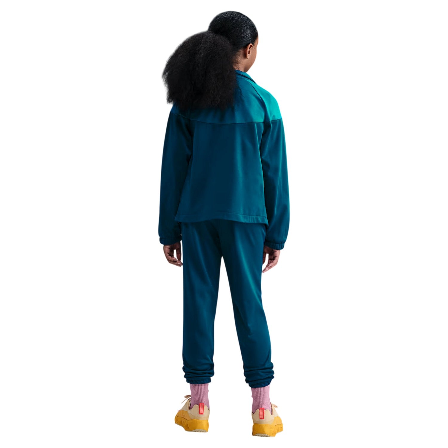 Blue-Green - Back - Nike Childrens-Kids Swoosh Polyester Tracksuit
