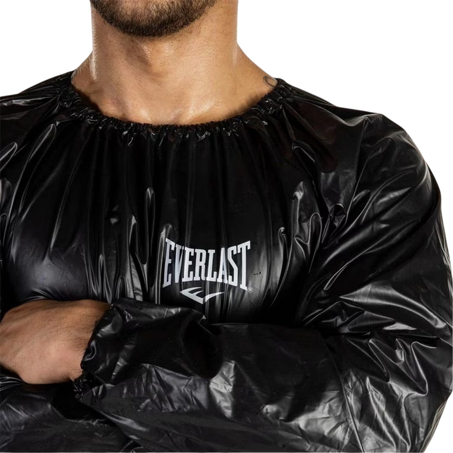 Black - Back - Everlast Mens Vinyl Suit