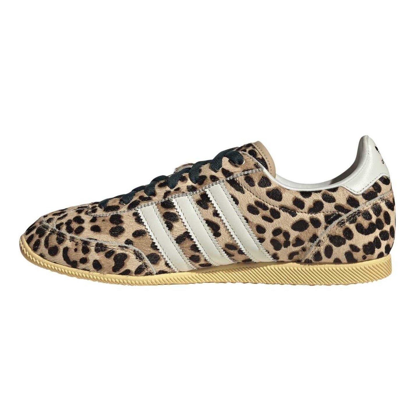 Beige - Back - Adidas Womens-Ladies Originals Japan Decon Leopard Print Leather Trainers