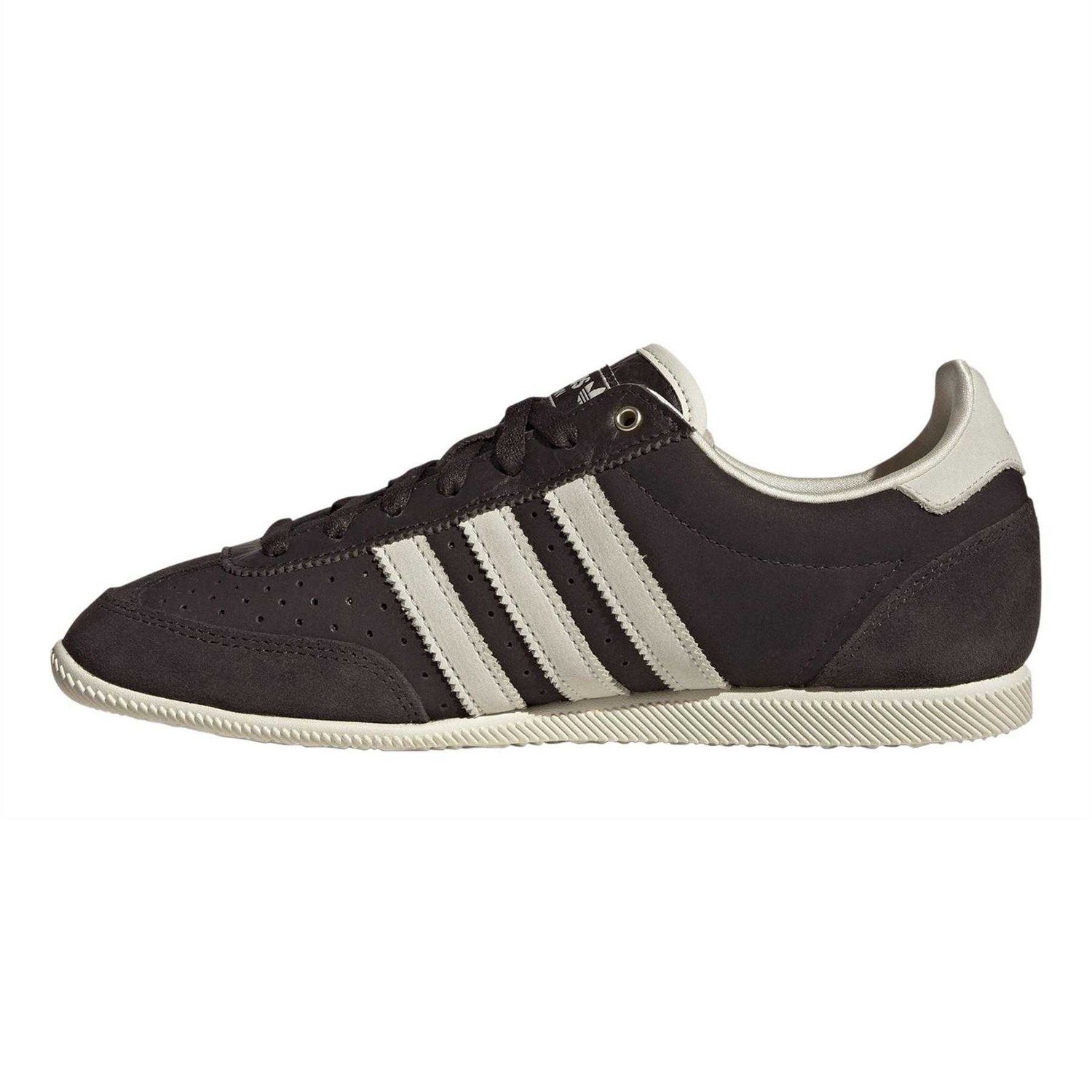 Coffee - Side - Adidas Womens-Ladies Originals Japan Decon Leopard Print Leather Trainers
