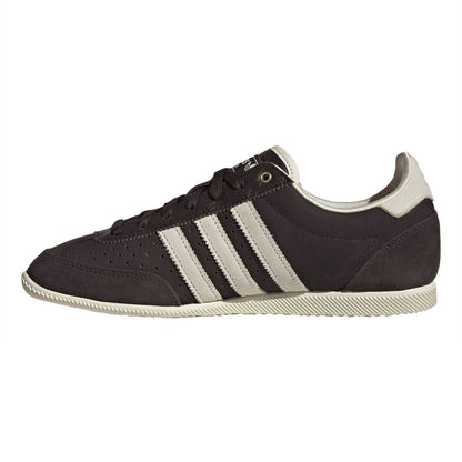 Coffee - Side - Adidas Womens-Ladies Originals Japan Decon Leopard Print Leather Trainers