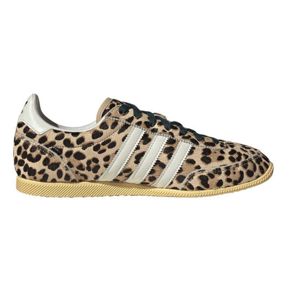 Beige - Front - Adidas Womens-Ladies Originals Japan Decon Leopard Print Leather Trainers