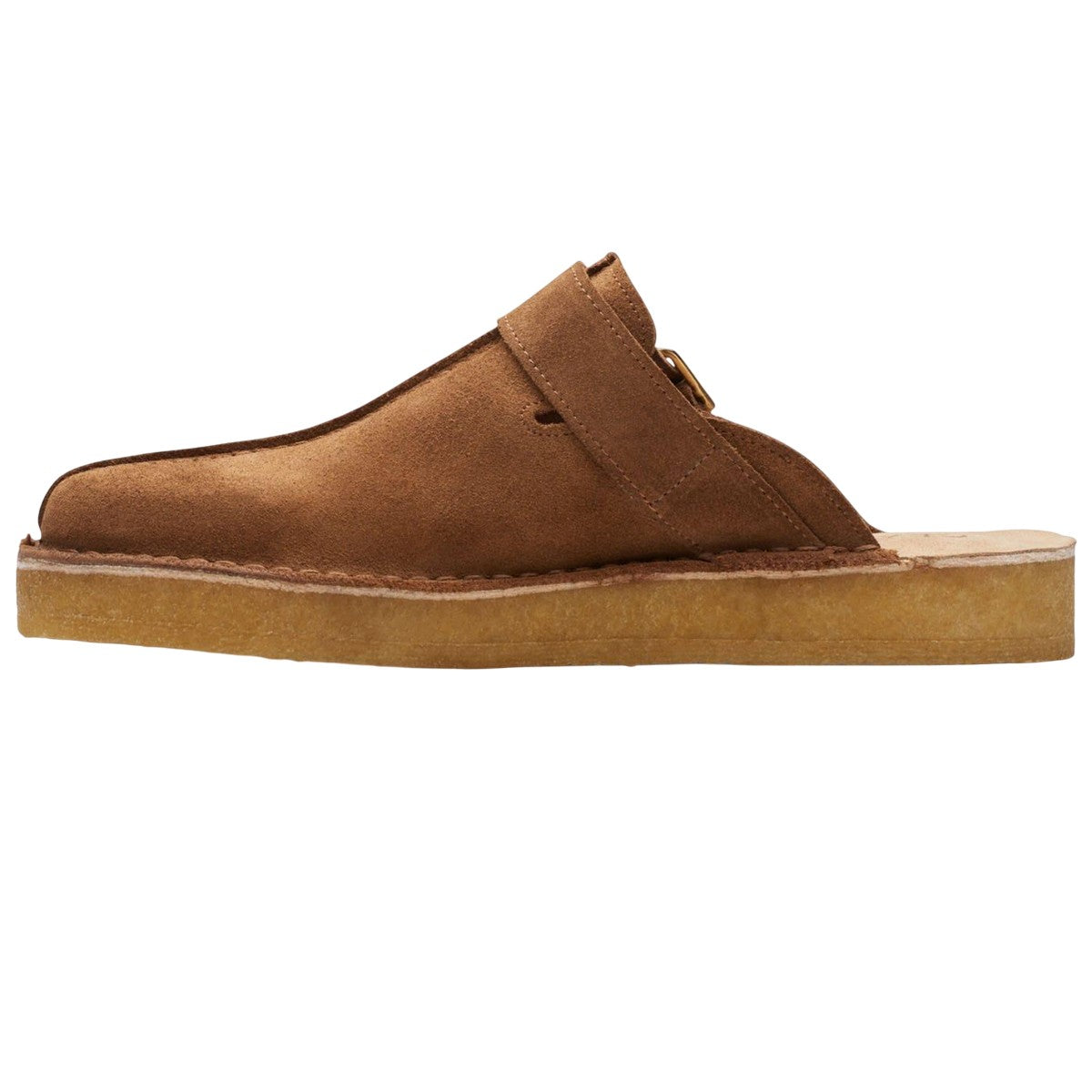 Brown - Lifestyle - Clarks Mens Trek Suede Mules