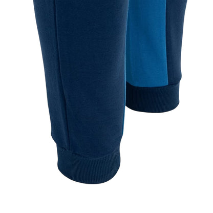 Navy-Royal Blue - Lifestyle - Lonsdale Mens Two Tone Cotton Blend Workout Tracksuit