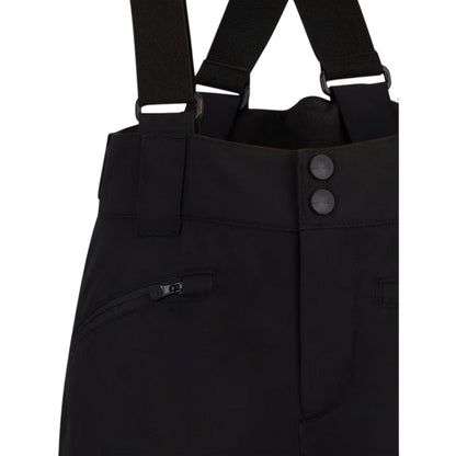 Black - Side - Ziener Childrens-Kids Logo Ski Trousers