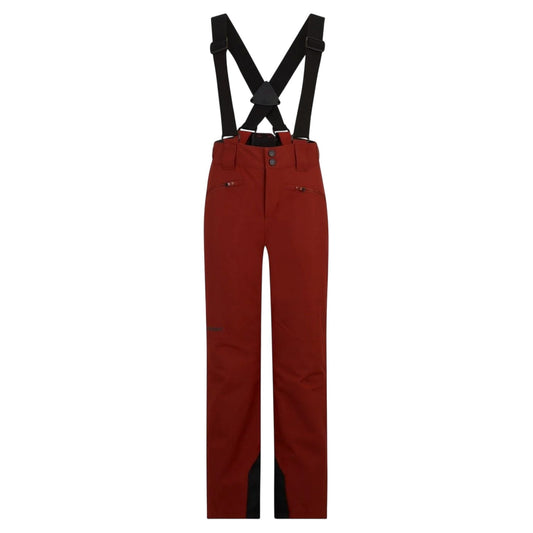 Brown - Front - Ziener Childrens-Kids Logo Ski Trousers