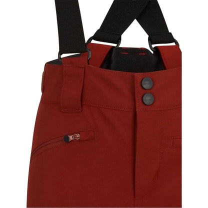 Brown - Side - Ziener Childrens-Kids Logo Ski Trousers
