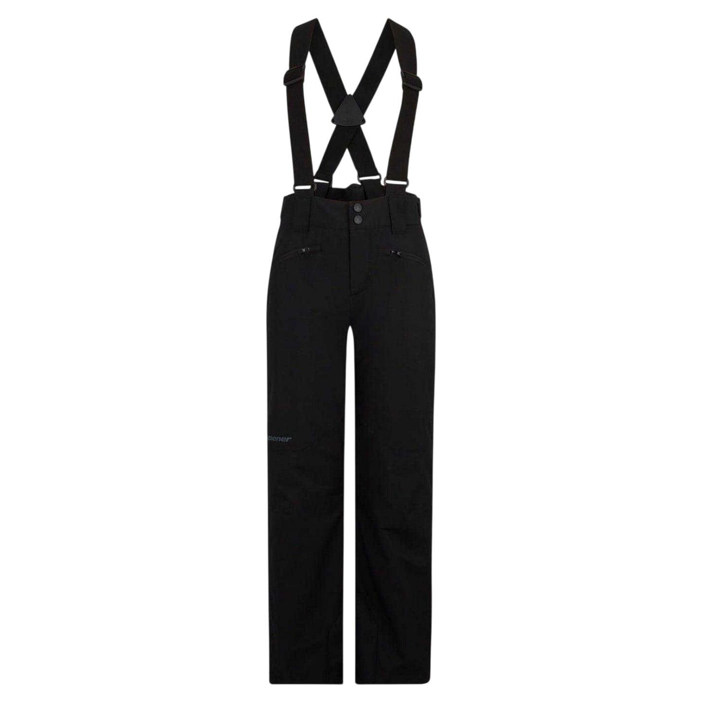 Black - Front - Ziener Childrens-Kids Logo Ski Trousers