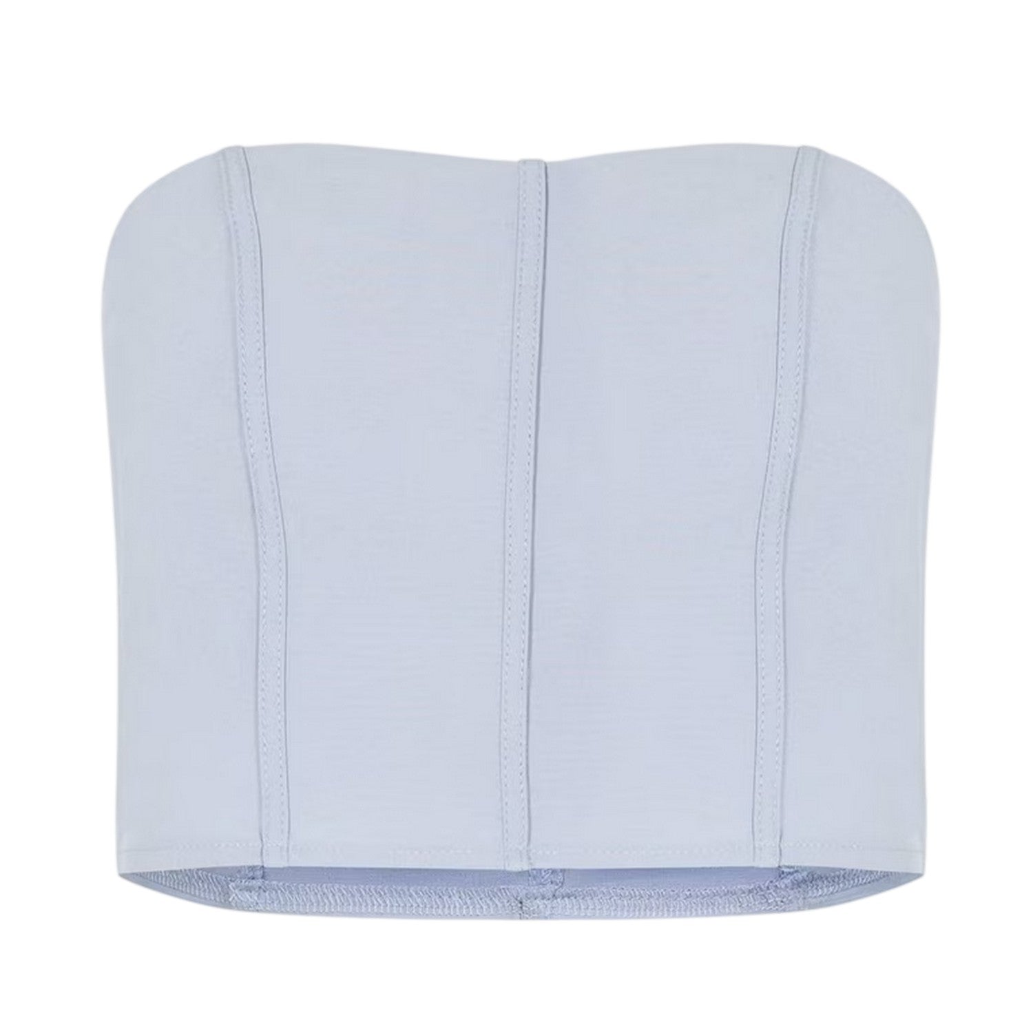 Grey - Front - Missy Empire Womens-Ladies Woven Corset Top