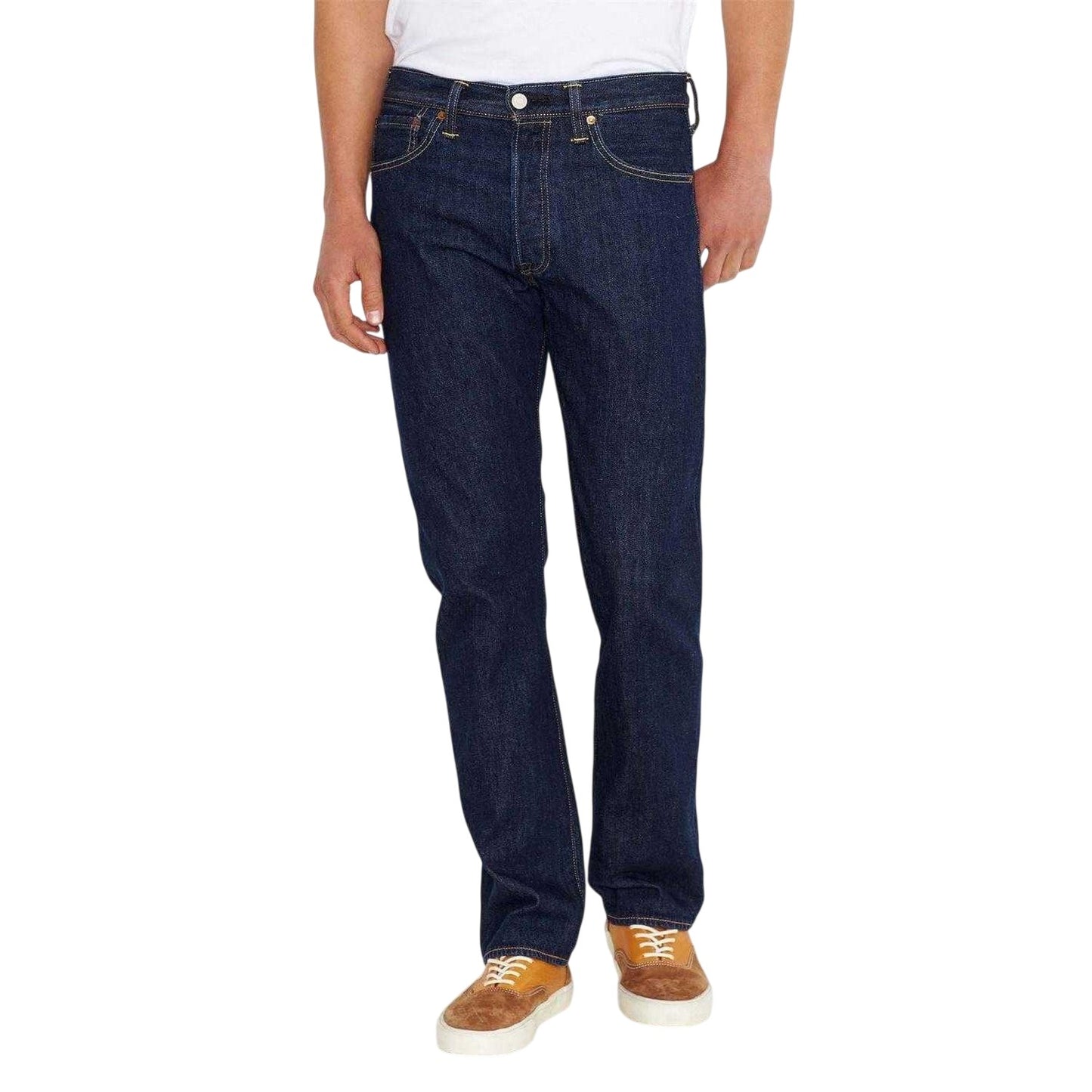 One Wash - Lifestyle - Levis Mens 501 Original Straight Jeans