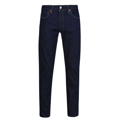 One Wash - Front - Levis Mens 501 Original Straight Jeans