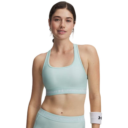 Mint - Front - Under Armour Womens-Ladies Medium Impact Sports Bra