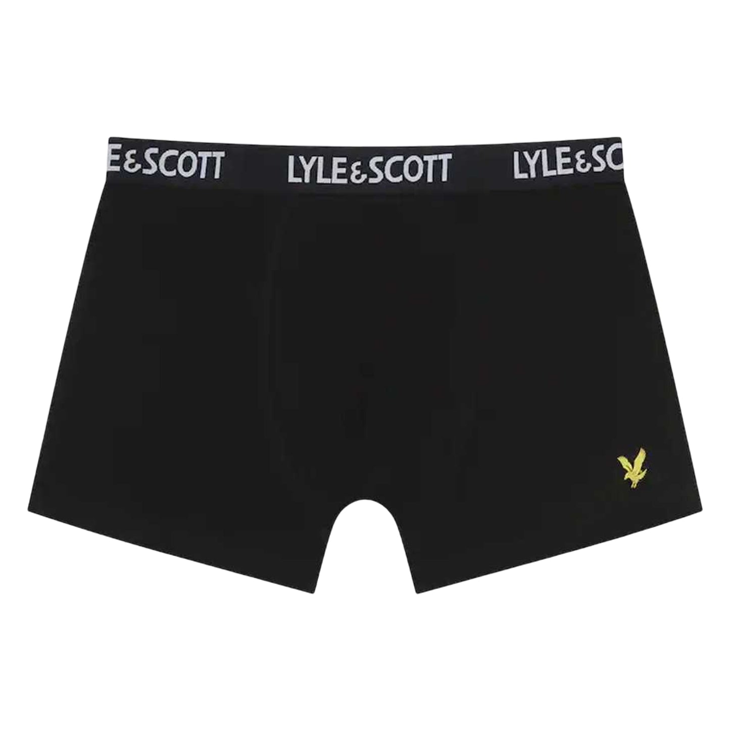 Dark Grey-Black-Burgundy - Back - Lyle & Scott Boys Core Boxer Shorts (Pack of 3)