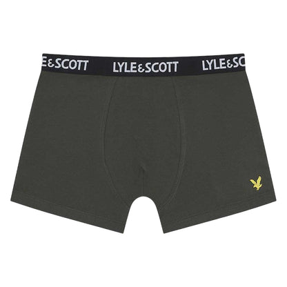 Dark Grey-Black-Burgundy - Lifestyle - Lyle & Scott Boys Core Boxer Shorts (Pack of 3)