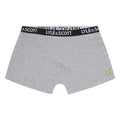 Grey-Olive-Black - Back - Lyle & Scott Boys Core Boxer Shorts (Pack of 3)