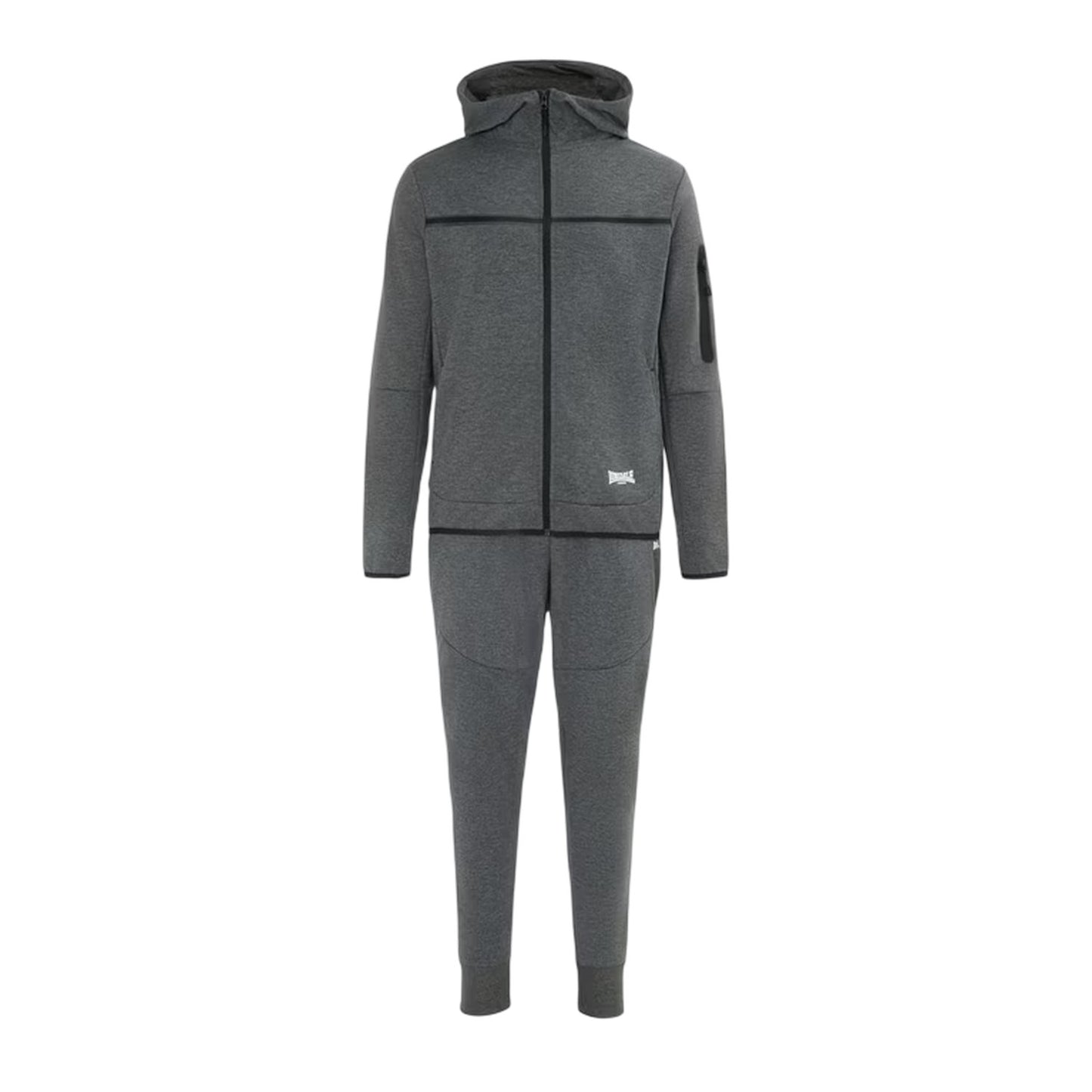 Dark Grey - Front - Lonsdale Mens Tracksuit